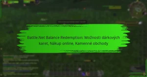 Battle.Net Balance Redemption: Možnosti dárkových karet, Nákup online, Kamenné obchody