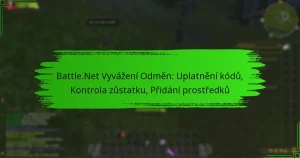 Battle.Net Vyvážení Odměn: Uplatnění kódů, Kontrola zůstatku, Přidání prostředků