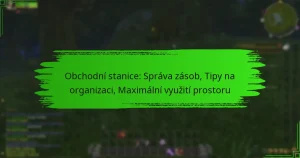 Obchodní stanice: Správa zásob, Tipy na organizaci, Maximální využití prostoru